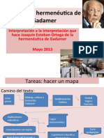 Pedagogía Hermenéutica de Gadamer