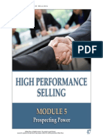High Performance Selling: Prospecting Power