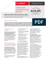 Overcrowding and Severe Overcrowding Policy Evidence Summary