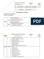 Calendarizacion Semanas