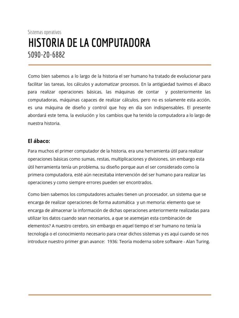 Historia de Las Computadoras | PDF | Microprocesador | Ibm