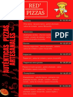 Carta de Red Pizzas