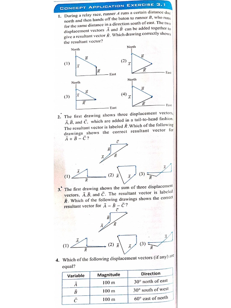 Vector - Concept Application | PDF