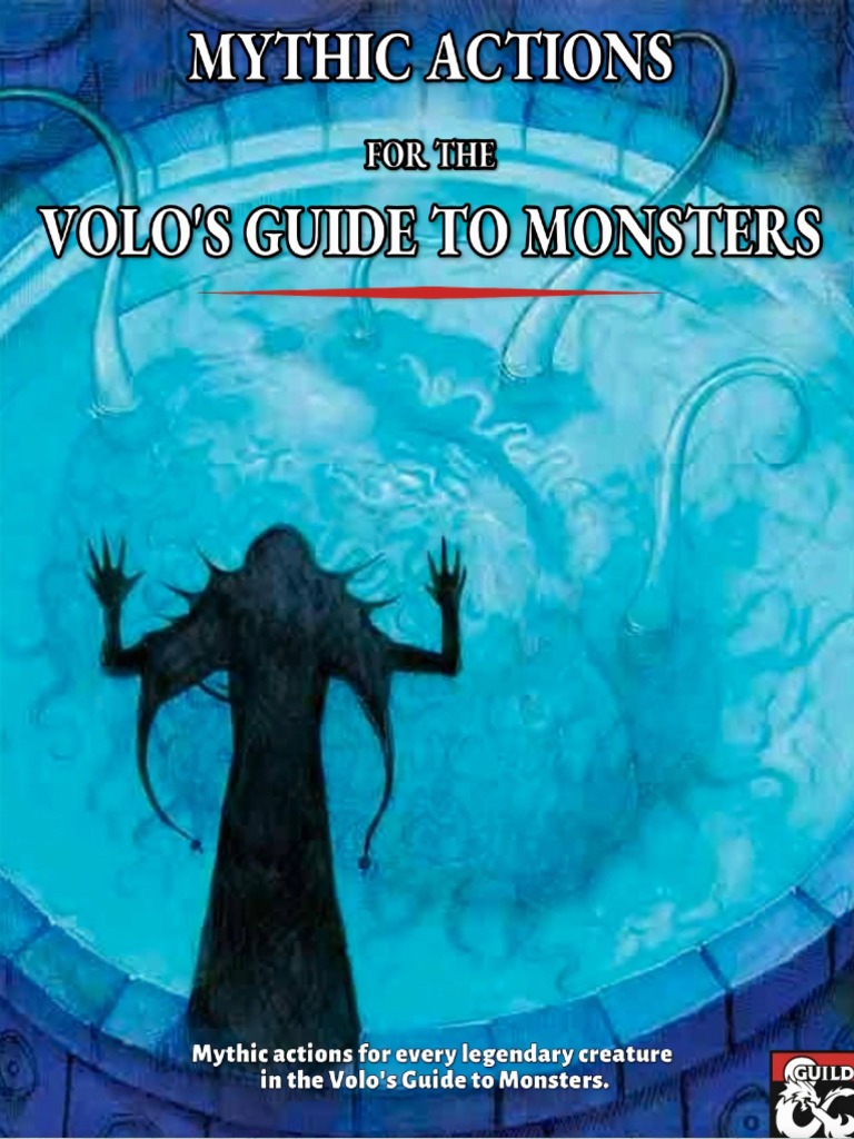 Mythic Actions For Volo's Guide To Monsters PDF Dungeons & Dragons Gary Gygax Games