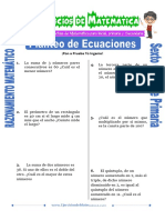 Ejercicios de Planteo de Ecuaciones Para Sexto de Primaria (2)