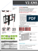 Spring Loaded Scissor: Video Wall Mount