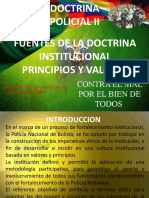 Tema 1 Fuentes de La Doctrina Institucional Principios y Valores Doctrina Policial II