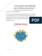 Por qué mucha gente habla del coronavirus