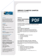 Currículo Template Sergio Campos Santos