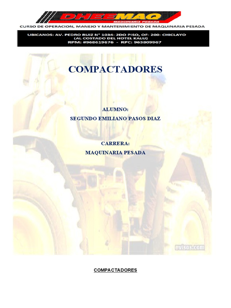 Tipos y Partes de Compactadoras | PDF | Sectores Economicos | Bienes ...