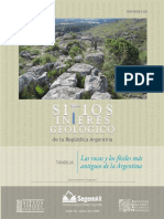 Roca y fósiles más antiguos de Argentina en Tandilia