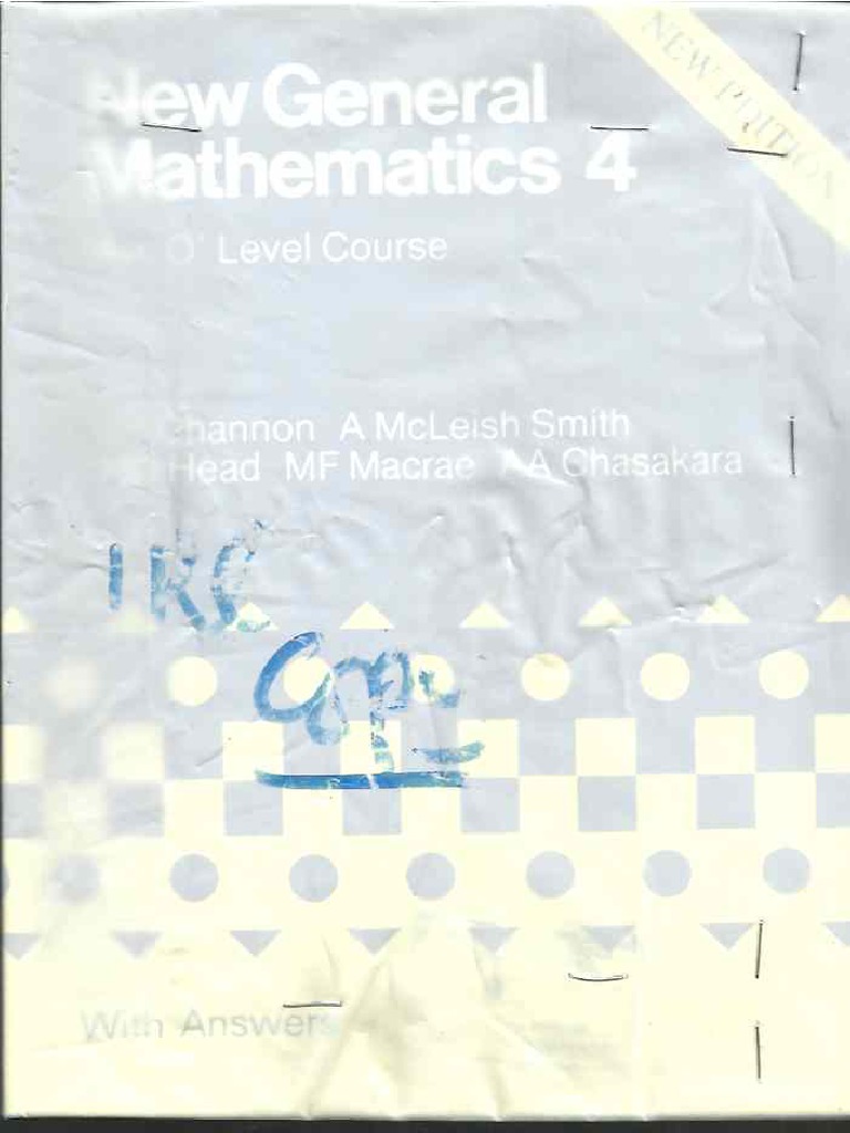 New general mathematics bk 4 pdf