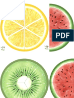 Fracciones Con Frutas