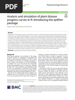 Analysis and Simulation of Plant Disease Progress