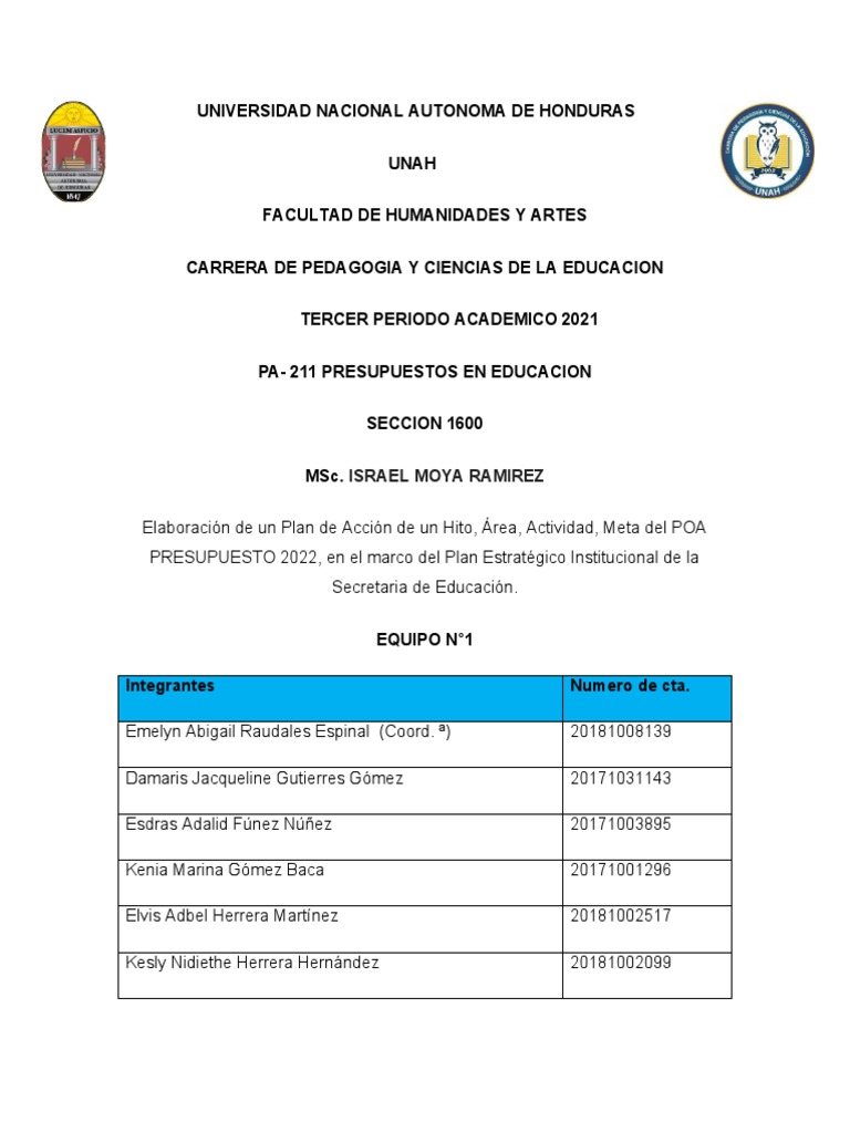 Plan de Inclusión Educativa 2022 | PDF | Inclusión (Educación ...