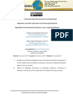 Importancia Del Autocontrol Docente Frente Al Rol Profesional