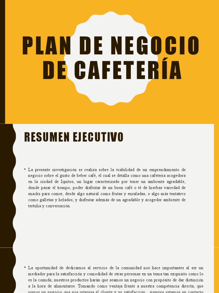 Plan de Negocios para Delicious Coffee | PDF | Tasa interna de retorno ...