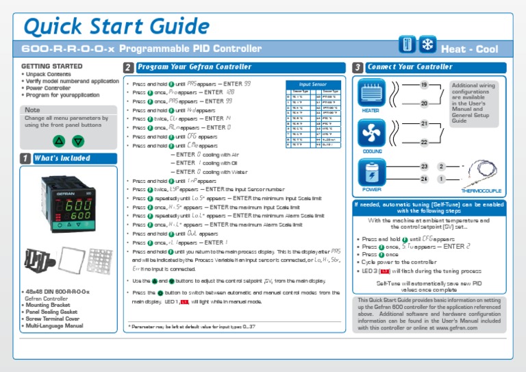Gefran 600 Quick Start Guide | PDF | Computer Engineering | Computing