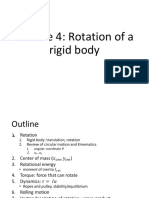 Lecture 4: Rotation of A Rigid Body