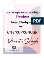 Entrepreneurship: Case Study On An