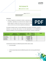 Análisis de caso de departamentos de una tienda