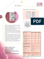 Protección BT de Tipo 1 de 25 kA contra sobretensiones unipolar