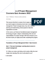 Foundations of Project Management Coursera Quiz Answers 2022