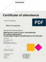 00_Certificate of attendance_26 January_Making the most of your coursebooks__for exam preparation___Cambridge English Qualifications for Schools