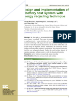 J'17 Design and Implementation of A Battery Test System With Energy Recycling Technique