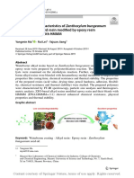 Synthesis and Characteristics of Zanthoxylum Bunge