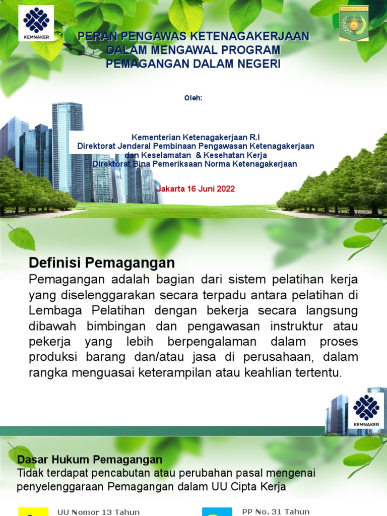 Peran Pengawas dalam Pemagangan Nasional | PDF | Bisnis