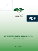 Landscape Shrubs & Ground Covers: Specifications