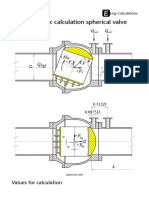 Hydrodynamic Calculation Spherical Valve