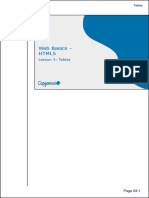 Web Basics (HTML5) Classbook Lesson03 Tables