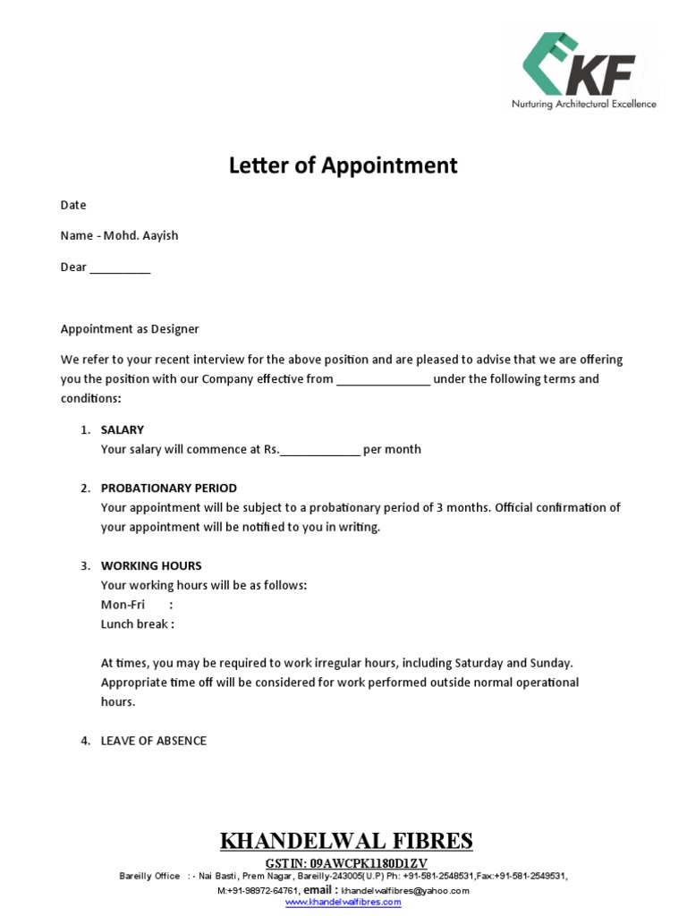 Appointment Pdf Printable