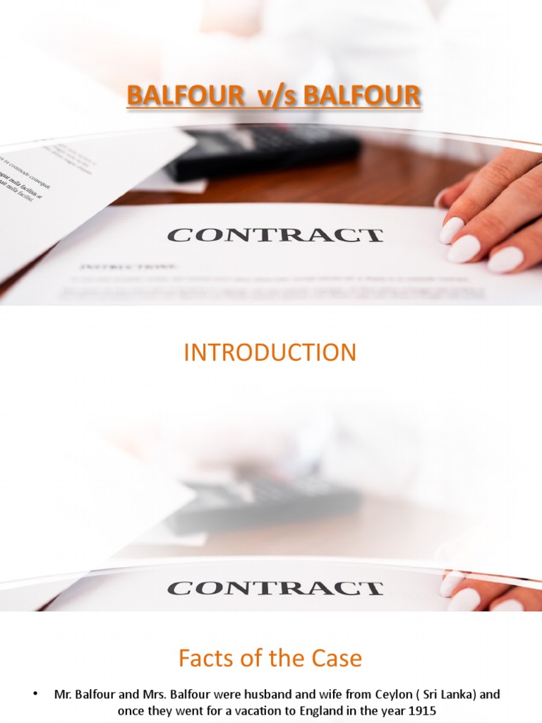 Balfour Vs Balfour PDF Lawsuit Private Law