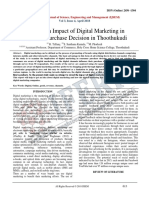 A Study On Impact of Digital Marketing in Customer Purchase Decision in Thoothukudi