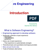 Software Engineering: Presented by Sasmita Rani Behera