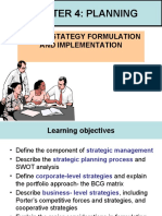 Chapter 4: Planning: Part 2: Stategy Formulation and Implementation