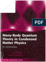 Many-Body Quantum Theory in Condensed Matter Physics an Introduction, Bruus