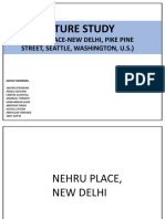 Literature Study: (Nehru Place-New Delhi, Pike Pine Street, Seattle, Washington, U.S.)