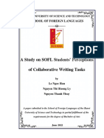 Hanoi University Students' Views on Collaborative Writing
