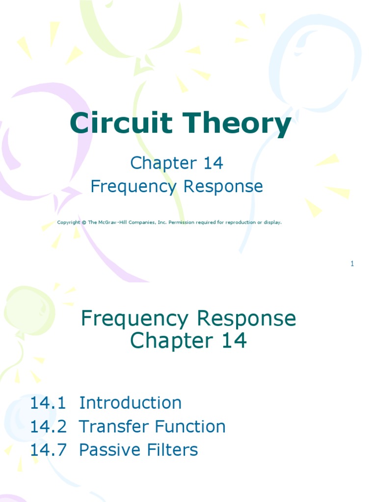 Chap 14 Frequency Response Analysis Circuit Diagram