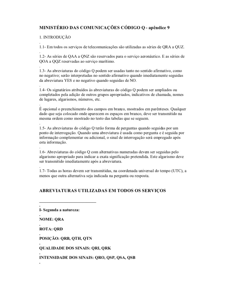Códigos Q para GTA RP e Significados | PDF | Aeronave | Informação