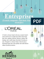 Entreprises: (French Companies and Their Marketing Strategies)