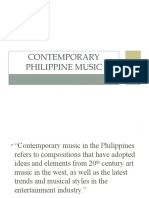 Contemporary Philippine Music