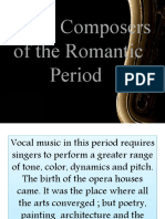 Opera Composers of The Romantic Period