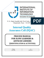 Process Manual For Slow & Adv. Learners (Identification and Activities)