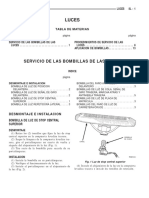 Guía de servicio de bombillas de luces de vehículo