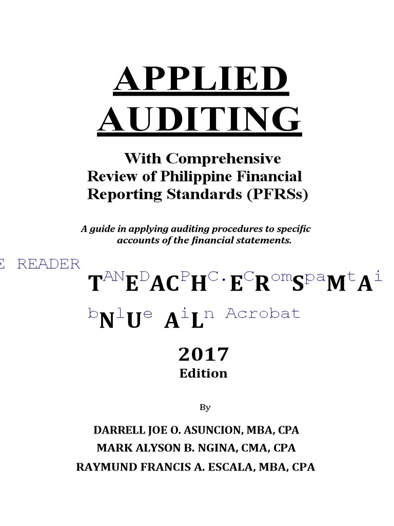 Applied Auditing Solution Manual Nginaescala Asuncion | PDF | Book ...